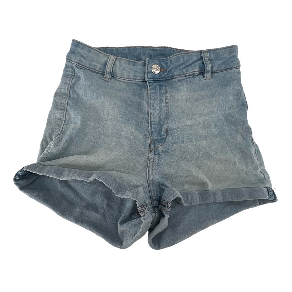 H&M &denim Cuffed Hem Jean Shorts Size 8 Women's